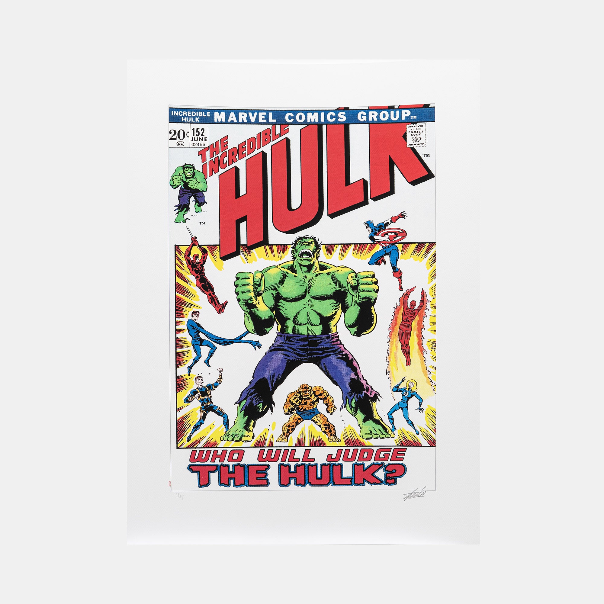 Marvel Superheroes: 12 Prints Edition #54 Signed by Stan Lee (2014)