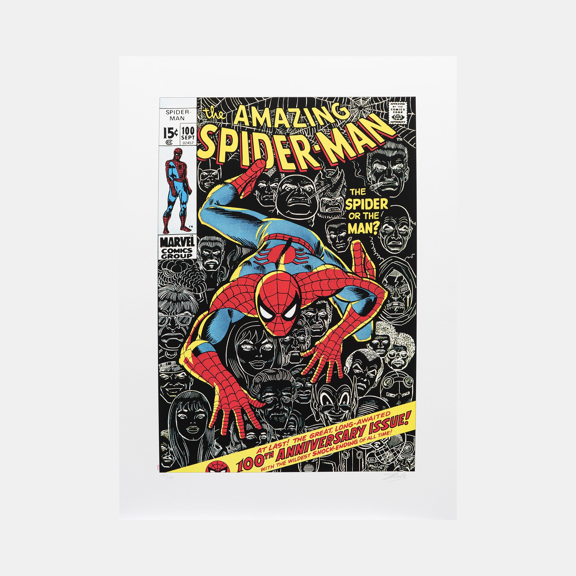 Marvel Superheroes: 12 Prints Edition #54 Signed by Stan Lee (2014)