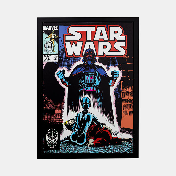 Stan Lee Signed: Star Wars Vol 1 #80 Box Canvas Framed 1/1