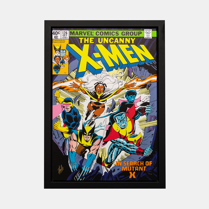 Stan Lee Signed: The Uncanny X-Men 126 Box Canvas Framed - worldofsuperheroesuk