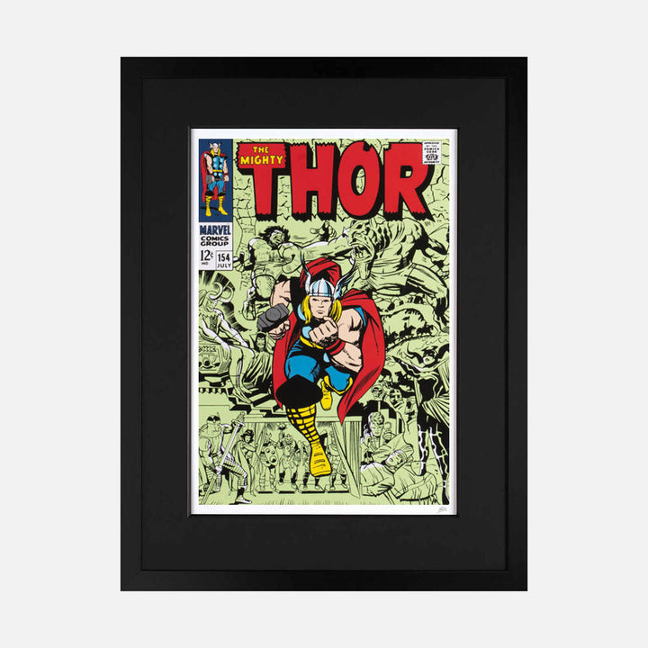 Marvel Superheroes 2022: The Mighty Thor #154 Signed Giclée Print Framed