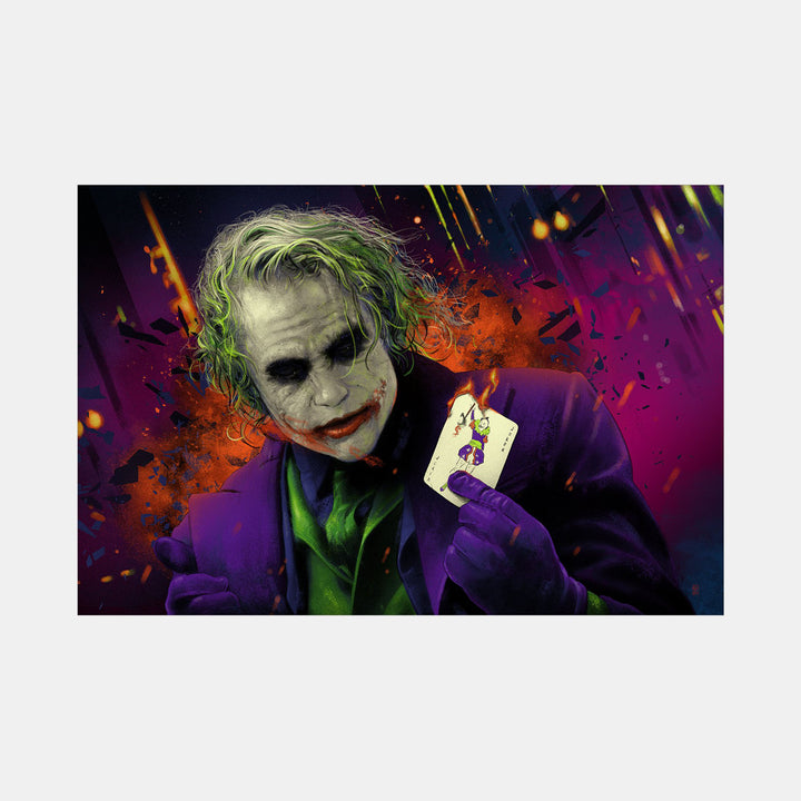 JOKER "I'm an Agent of Chaos" Magenta Variant by Vance Kelly Art Print Poster