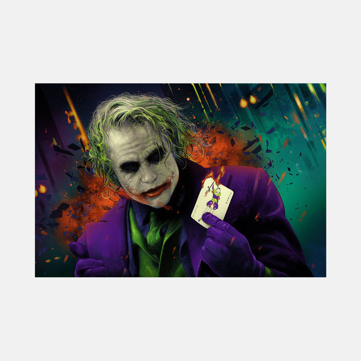 JOKER "I'm an Agent of Chaos" Teal Variant by Vance Kelly Art Print Poster