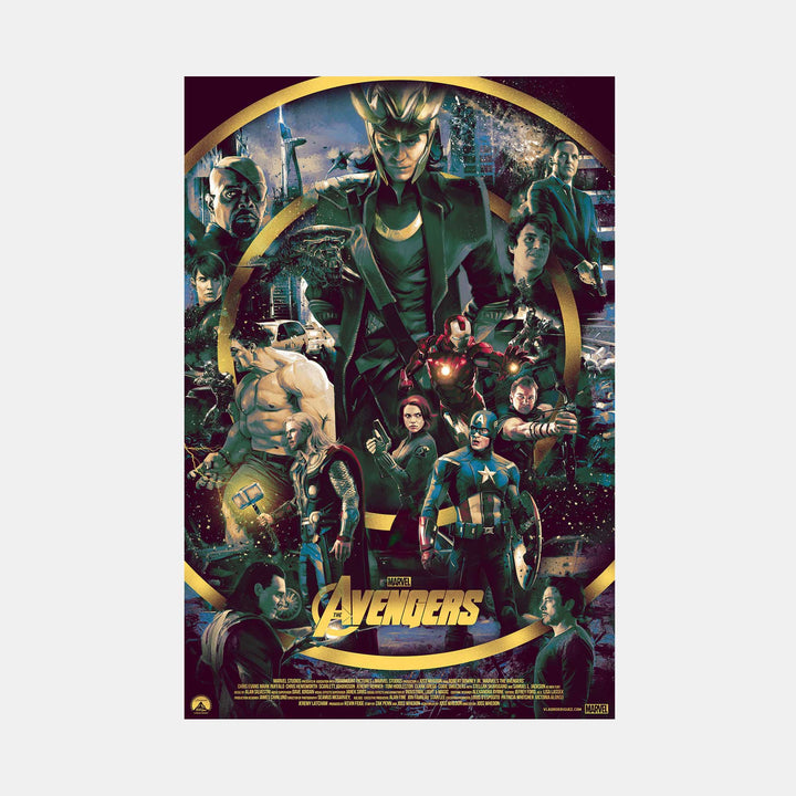 Avengers By Vlad Rodriguez Art Print Poster