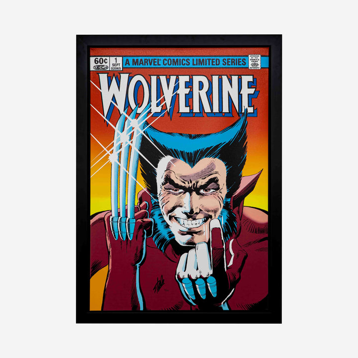Stan Lee Signed: Wolverine #1 Box Canvas Framed 22/195