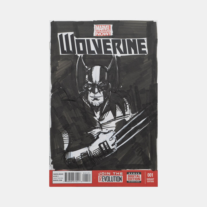 Wolverine Sketch Cover Original Art Framed by Andres Manuel Labrada