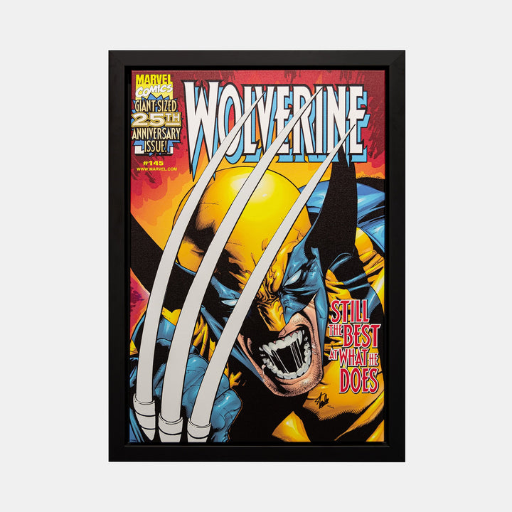 Stan Lee Signed: Wolverine #145 Still The Best At What He Does Box Canvas Framed - worldofsuperheroesuk