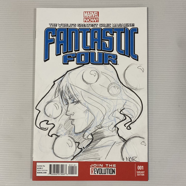 Marvel Now Fantastic Four #1 Invisible Girl Original Sketch Cover by Andres Manuel Labrada