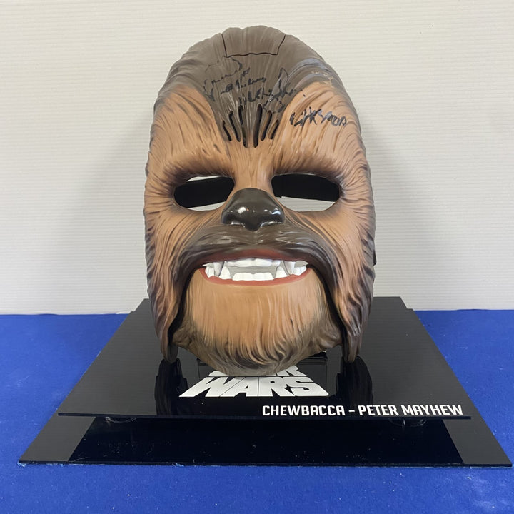 Peter Mayhew Signed Star Wars Chewbacca Electronic Talking Mask